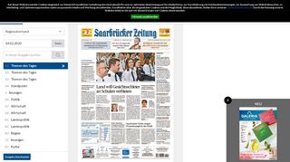 
                            4. ePaper der Saarbrücker Zeitung