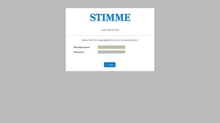 
                            12. ePaper Login - Login Stimme E-Paper