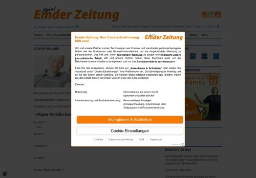 
                            8. ePaper-Vollabo bestellen - Emder Zeitung