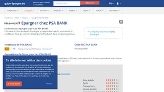 
                            6. Epargner chez PSA BANK - Guide-Epargne.be