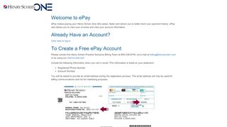 
                            10. ePay Account Information - Henry Schein One