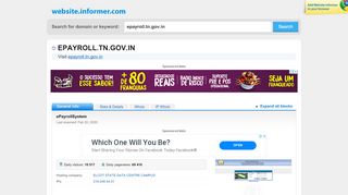 
                            9. epayroll.tn.gov.in at WI. ePayrollSystem - Website Informer