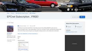 
                            8. EPCnet Subscription...FREE! - Mercedes-Benz Forum - BenzWorld.org