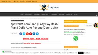 
                            4. epcwallet.com Plan | Easy Pay Cash Plan | Daily Auto Payout (Join ...