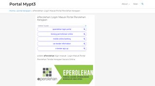 
                            5. ePerolehan Login Masuk | Sistem Perolehan Tender Kerajaan - Mypt3