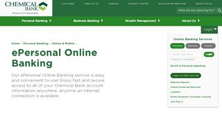 
                            6. ePersonal Online Banking - Chemical Bank