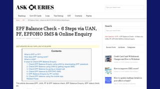 
                            9. EPF Balance Check - 6 Steps via UAN, PF, EPFOHO SMS & Online ...