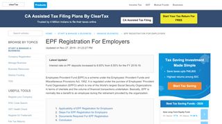 
                            9. EPF Registration For Employers - ClearTax
