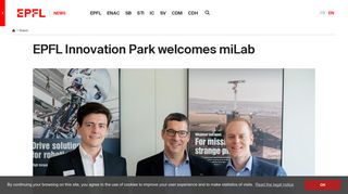 
                            11. EPFL Innovation Park welcomes miLab