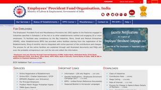 
                            3. EPFO || For Employers