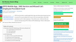 
                            6. EPFO Mobile App , SMS Service and Missed Call : Employee ...