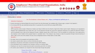 
                            4. EPFO || Online ECR/Challan Submission - Employees Provident Fund