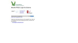 
                            8. ePHL: Login für Externe - Moodle - PH Ludwigsburg