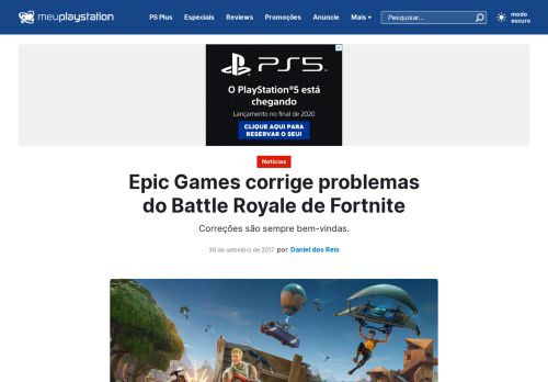 
                            13. Epic Games corrige problemas do Battle Royale de Fortnite; veja quais