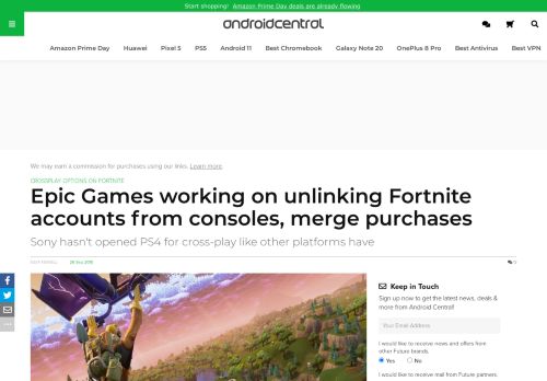 
                            9. Epic Games working on unlinking Fortnite accounts from consoles ...