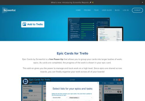 
                            8. Epics for Trello — Screenful