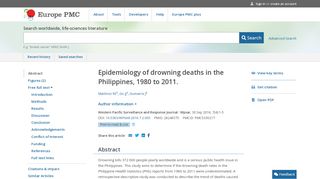 
                            11. Epidemiology of drowning deaths in the Philippines, 1980 to 2011.