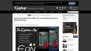 
                            10. Epiphone presents the EON, the new Epiphone Owners Newsletter App