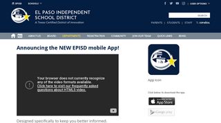 
                            4. EPISD App / EPISD App