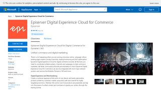 
                            13. Episerver Digital Experience Cloud for Commerce - Microsoft AppSource