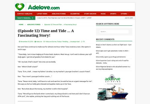 
                            13. (Episode 12) Time and Tide … A Fascinating Story! - AdeLove.com ...