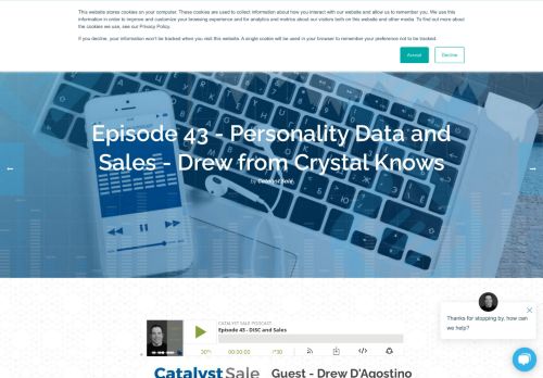 
                            11. Episode 43 - Personality Data and Sales - Drew from Crystal Knows