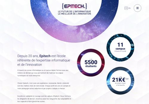 
                            5. Epitech France - Le futur de l'informatique, le meilleur de l'innovation