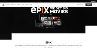 
                            9. EPIX App on PlayStation | PlayStation Network Entertainment