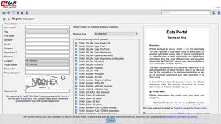 
                            2. EPLAN Data Portal - Register new user