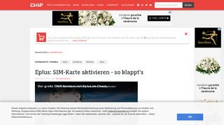 
                            10. Eplus: SIM-Karte aktivieren - so klappt's - CHIP