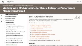 
                            7. EPM Automate Utility Commands - Oracle Docs