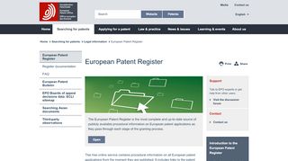 
                            4. EPO - European Patent Register