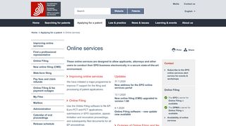 
                            2. EPO - Online services