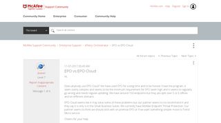 
                            6. EPO vs EPO Cloud - McAfee Support Community