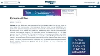 
                            6. Epocrates Online - Pharmacy Times