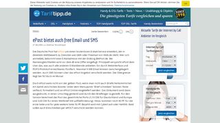 
                            4. ePost bietet auch free Email und SMS - Tariftipp