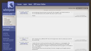 
                            6. EPP store Online - Shops - Apple - Whirlpool Forums
