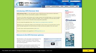 
                            12. EPPI-Reviewer 4: systematic review software - EPPI-Centre - IoE