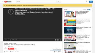 
                            7. eProcure - How to see Government Tender Details - YouTube
