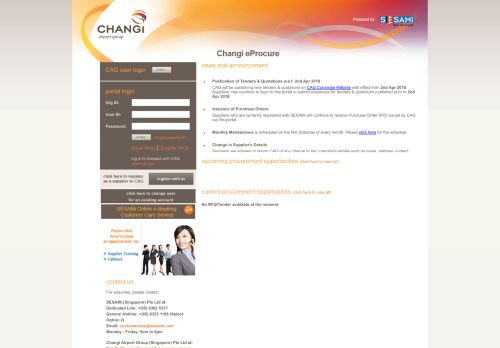 
                            11. eProcurement portal login - Changi Airport Group - SESAMi