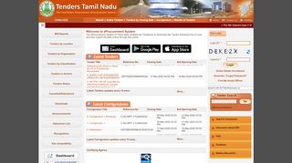 
                            7. eProcurement System Government of Tamil Nadu