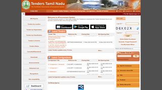 
                            8. eProcurement System Government of Tamil Nadu