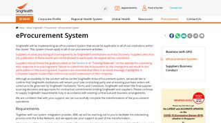 
                            12. eProcurement System - SingHealth
