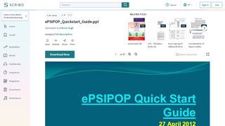 
                            4. ePSIPOP_Quickstart_Guide.ppt | Web Browser | Internet Explorer