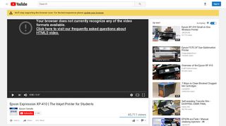 
                            13. Epson Expression XP-410 | The Inkjet Printer for Students - YouTube