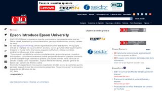 
                            5. Epson introduce Epson University - CIO Perú
