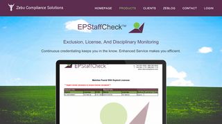 
                            11. EPStaffCheck | Zebu Compliance Solutions