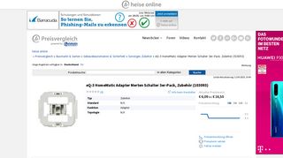 
                            5. eQ-3 HomeMatic Adapter Merten Schalter 3er-Pack, Zubehör (103093 ...