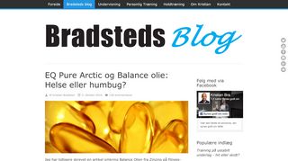 
                            10. EQ Pure Arctic og Balance olie: Helse eller humbug? | Bradsteds blog