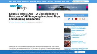 
                            5. Equasis Mobile App - A Comprehensive Database of All Sea-going ...